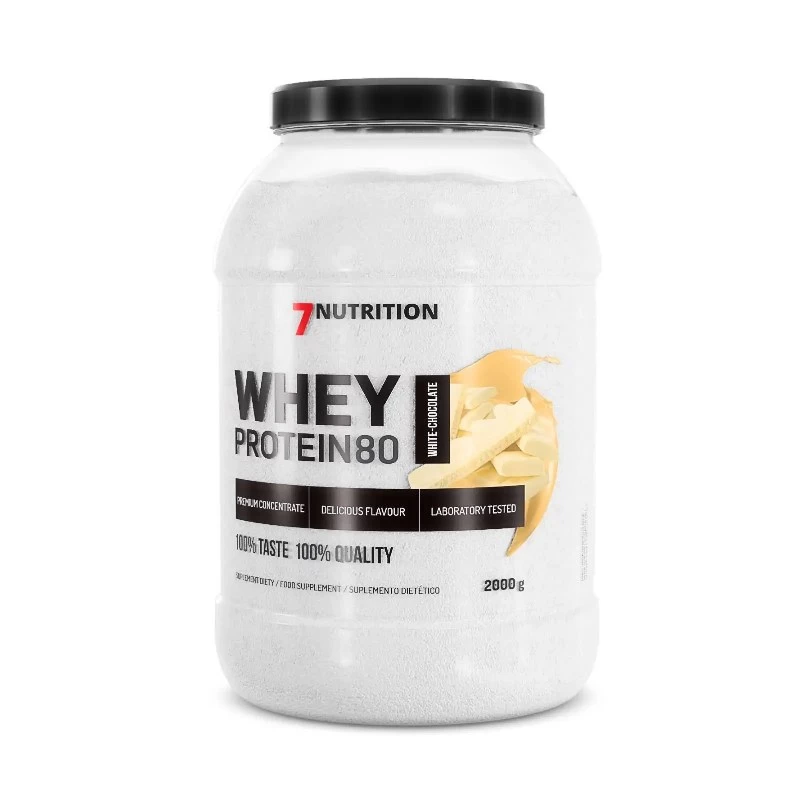 7 NUTRITION WHEY PROTEIN 80 WHITE CHOCOLATE 2 kg