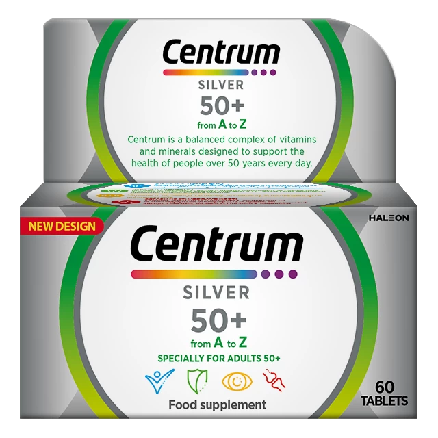 CENTRUM SILVER LUTEIN 50+ TBL, kompleks najboljih vitamina i minerala za osobe starije od pedeset godina