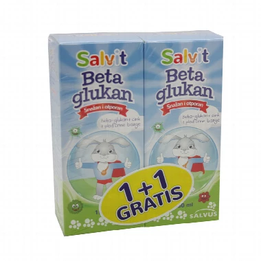 Salvit beta glukan sirup 150ml 1+1 gratis